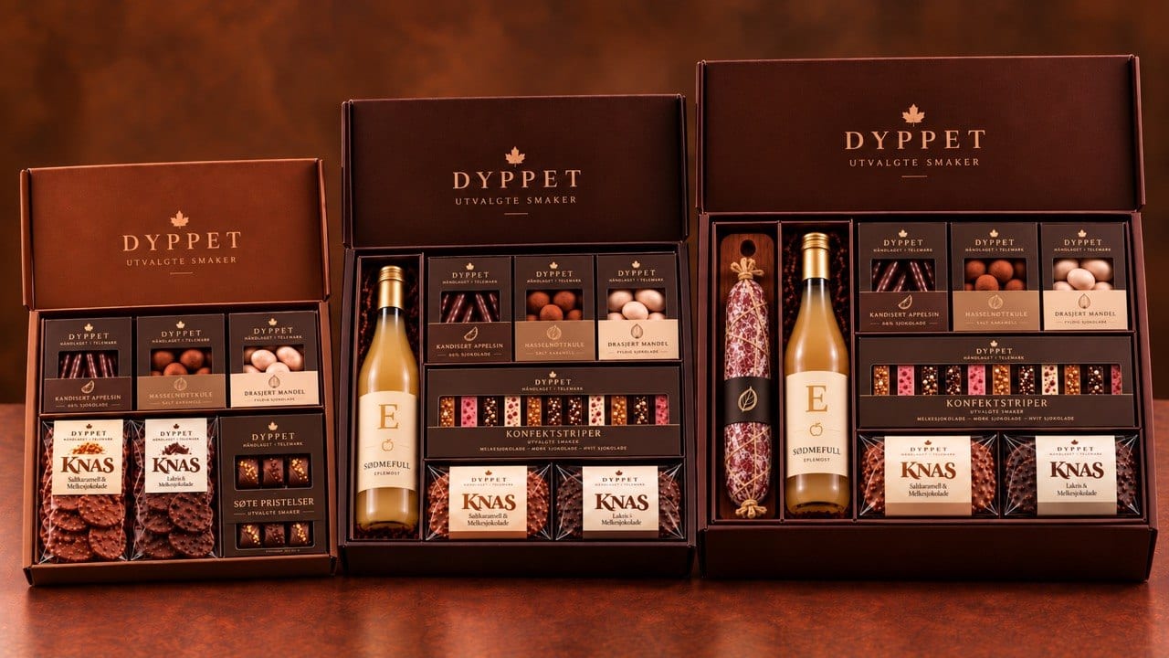 Dyppets tre gaveesker Favoritten, Signaturen og Premium